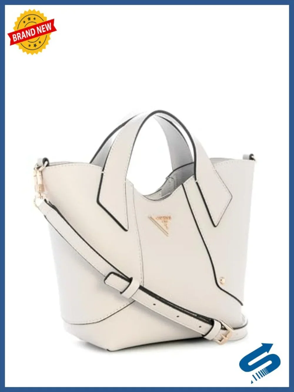 Mini Tote with Removable Pouch, Pebble PVC